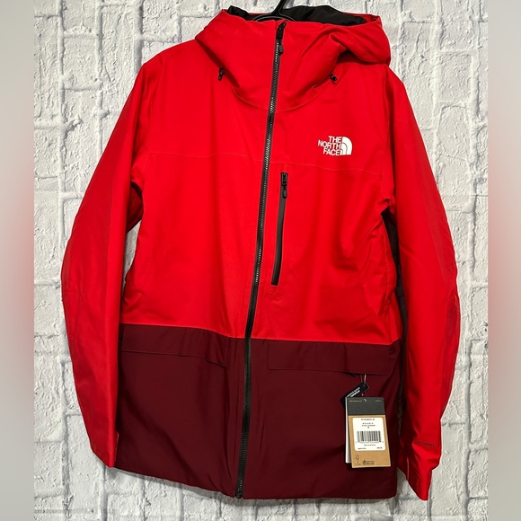 THE NORTH FACE Men's Sickline Insulated Medium Ski Jacket Red/Cordovan - Picture 4 of 16